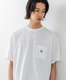 【SAVIER/サビアー】×【ZERO STAIN/ゼロステイン】【LAロゴ立体刺繍】コラボ ポケット付き Tシャツ オーバーサイズ 汗染み防止 ストリート・スケーター