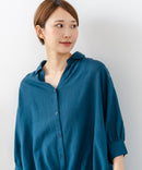 【C-FORT POINT/フォートポイント】涼感 とろみ素材 レーヨン麻混 スキッパーブラウス きれいめ オフィス 通勤 大人カジュアル お出かけ ナチュラル ❘ジーンズメイト公式オンラインショップ