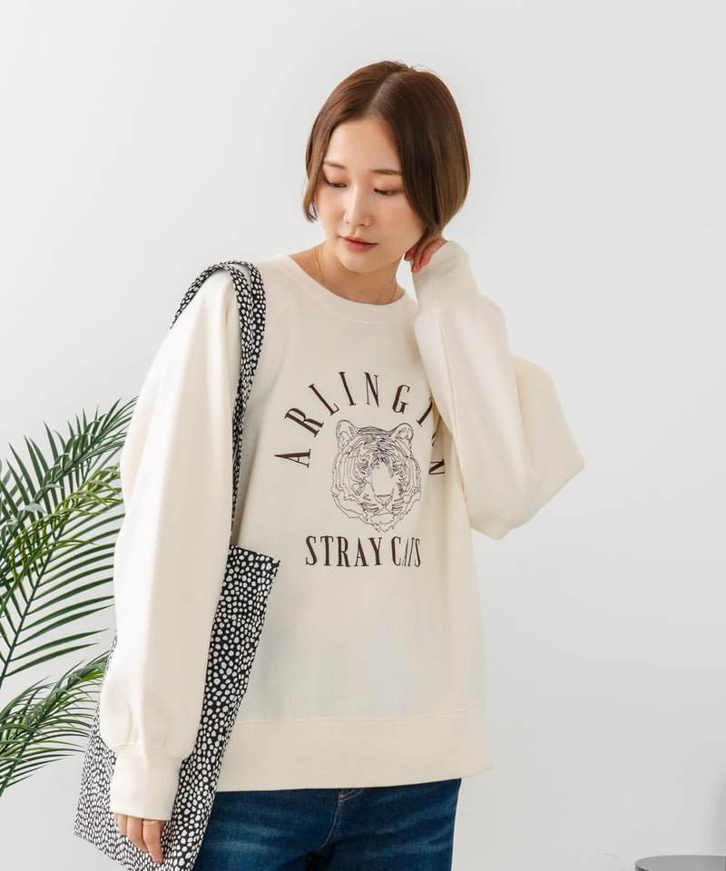 【C-FORT POINT/フォートポイント】トラ柄 ステッチトレーナー