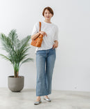 【C-FORTPOINT/フォートポイント】【ストレッチ性抜群の冷感素材を使用】後ろタック入り 5分袖Tシャツ 立体感 美シルエット ラウンドヘム 接触冷感 涼しい 体形カバー