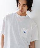 【SAVIER/サビアー】×【ZERO STAIN/ゼロステイン】【LAロゴ立体刺繍】コラボ ポケット付き Tシャツ オーバーサイズ 汗染み防止 ストリート・スケーター