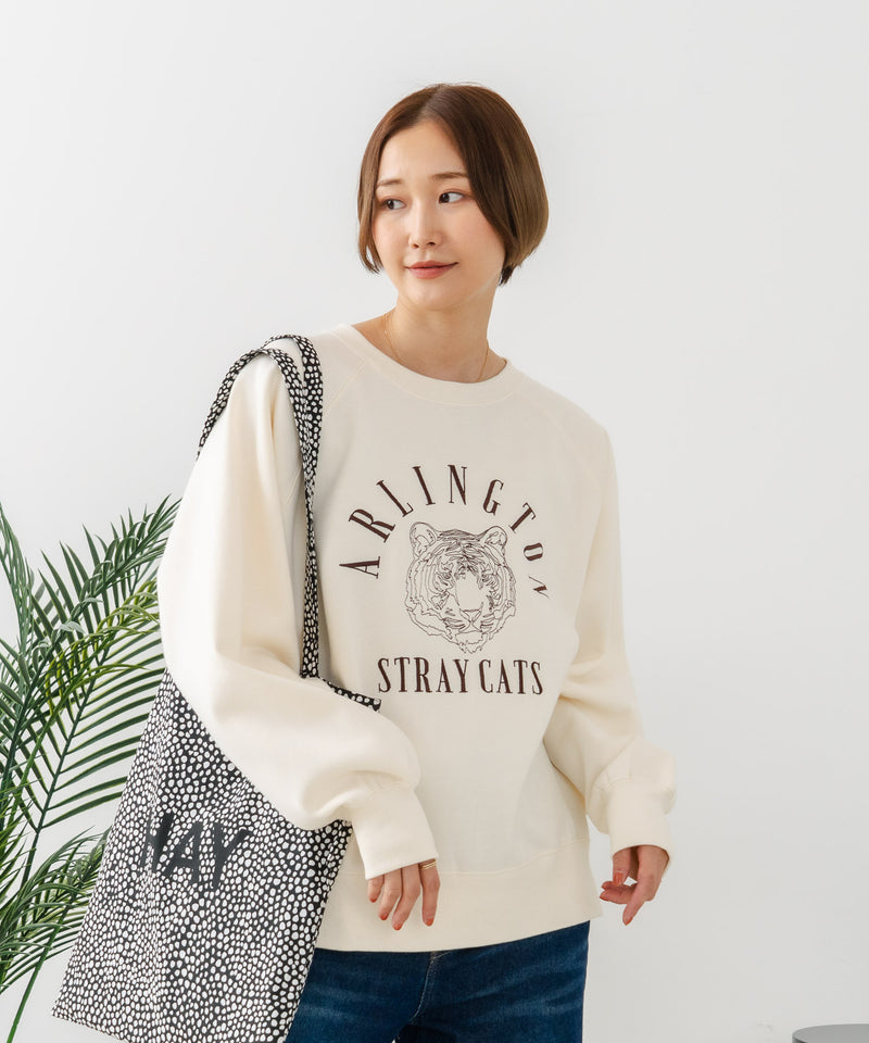 【C-FORT POINT/フォートポイント】トラ柄 ステッチトレーナー