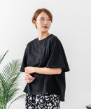 【C-FORTPOINT/フォートポイント】【ベルスリーブで魅せる、大人のこなれTシャツ。】ベルスリーブ オーバーサイズTシャツ 綿100％ 華奢見え ゆったり 二の腕カバー