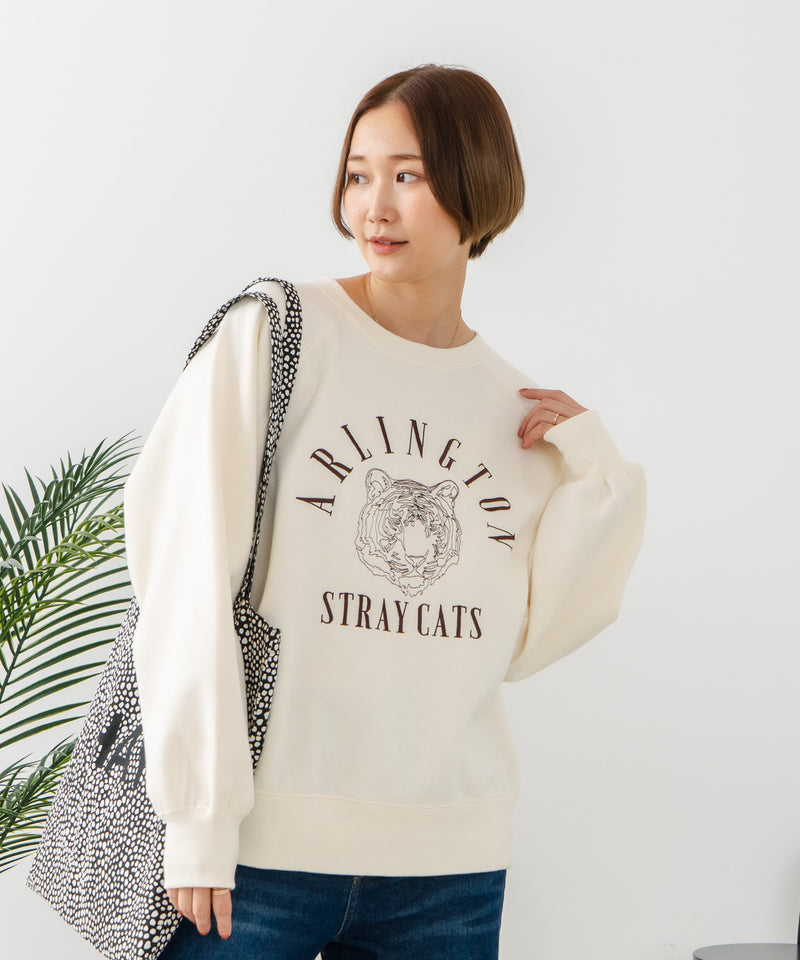 【C-FORT POINT/フォートポイント】トラ柄 ステッチトレーナー