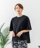【C-FORTPOINT/フォートポイント】【ベルスリーブで魅せる、大人のこなれTシャツ。】ベルスリーブ オーバーサイズTシャツ 綿100％ 華奢見え ゆったり 二の腕カバー