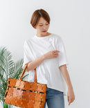 【C-FORTPOINT/フォートポイント】【ストレッチ性抜群の冷感素材を使用】後ろタック入り 5分袖Tシャツ 立体感 美シルエット ラウンドヘム 接触冷感 涼しい 体形カバー
