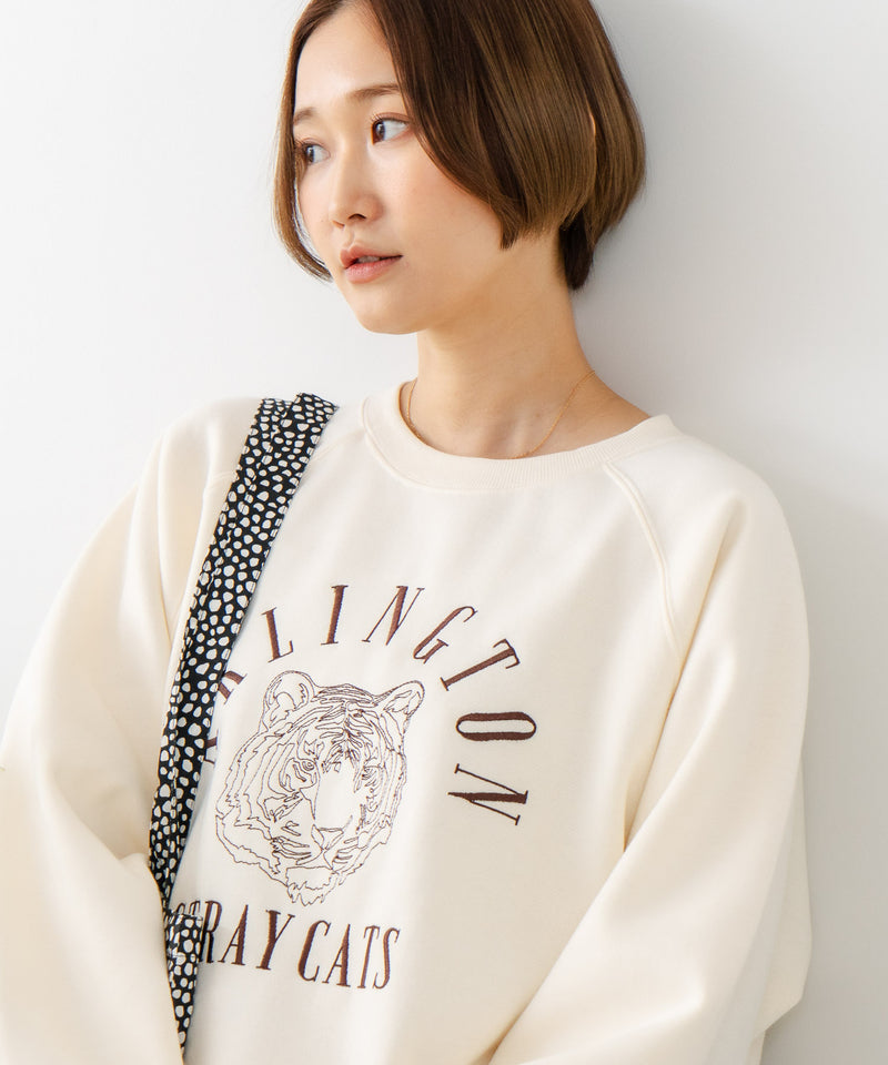 【C-FORT POINT/フォートポイント】トラ柄 ステッチトレーナー