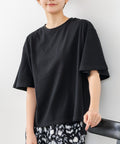 【C-FORTPOINT/フォートポイント】【ベルスリーブで魅せる、大人のこなれTシャツ。】ベルスリーブ オーバーサイズTシャツ 綿100％ 華奢見え ゆったり 二の腕カバー