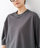 【C-FORTPOINT/フォートポイント】【接触冷感 ひんやり涼しい】冷感鹿の子素材 ラウンドヘムTシャツ 乾きやすい お尻が隠れる 体型カバー