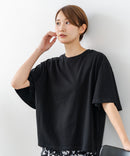 【C-FORTPOINT/フォートポイント】【ベルスリーブで魅せる、大人のこなれTシャツ。】ベルスリーブ オーバーサイズTシャツ 綿100％ 華奢見え ゆったり 二の腕カバー