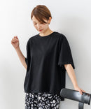 【C-FORTPOINT/フォートポイント】【ベルスリーブで魅せる、大人のこなれTシャツ。】ベルスリーブ オーバーサイズTシャツ 綿100％ 華奢見え ゆったり 二の腕カバー