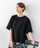 【C-FORTPOINT/フォートポイント】【ベルスリーブで魅せる、大人のこなれTシャツ。】ベルスリーブ オーバーサイズTシャツ 綿100％ 華奢見え ゆったり 二の腕カバー