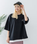 【KANGOL/カンゴール】 バックプリント フェイクレイヤード ビッグT
