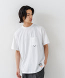 【OUTDOOR EXCHANGE/アウトドアエクスチェンジ】×【ZERO STAIN/ゼロステイン】コラボ 裾ドローコード 胸ポケット Tシャツ