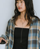 【BEVERLY HILLS POLO CLUB/ビバリーヒルズポロクラブ】オーバーサイズ ロゴ ワンポイント刺繍 シャギーチェックシャツ/フランネルシャツ/レディース メンズ