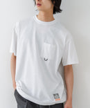 【OUTDOOR EXCHANGE/アウトドアエクスチェンジ】×【ZERO STAIN/ゼロステイン】コラボ 裾ドローコード 胸ポケット Tシャツ