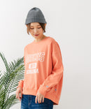 【DISCUS/ディスカス】カレッジロゴ 裏起毛スウェット 裾ラウンド