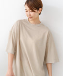 【C-FORTPOINT/フォートポイント】【接触冷感 ひんやり涼しい】冷感鹿の子素材 ラウンドヘムTシャツ 乾きやすい お尻が隠れる 体型カバー