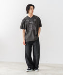 【BRKNHOME/ブロークンホーム】×【ZERO STAIN/ゼロステイン】【ホッケー風デザイン】コラボTシャツ 汗染み防止 ワンポイント オーバーサイズ