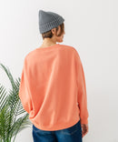 【DISCUS/ディスカス】カレッジロゴ 裏起毛スウェット 裾ラウンド