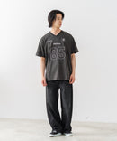 【BRKNHOME/ブロークンホーム】×【ZERO STAIN/ゼロステイン】【ホッケー風デザイン】コラボTシャツ 汗染み防止 ワンポイント オーバーサイズ
