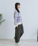 【BEVERLY HILLS POLO CLUB/ビバリーヒルズポロクラブ】ワンポイント刺繍 モヘアタッチ ニットカーディガン