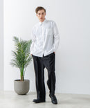 【Blue Standard:ブルースタンダード】フレンチリネンミックス 長袖 リラックスフィットシャツ