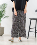 【C-FORTPOINT/フォートポイント】【ウエストゴム仕様でリラックス感抜群】カット楊柳素材 ワイドパンツ 通気性 涼感 イージーパンツ サマーパンツ ルームウェア リラクシー 体型カバー