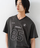 【BRKNHOME/ブロークンホーム】×【ZERO STAIN/ゼロステイン】【ホッケー風デザイン】コラボTシャツ 汗染み防止 ワンポイント オーバーサイズ