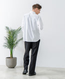 【Blue Standard:ブルースタンダード】フレンチリネンミックス 長袖 リラックスフィットシャツ