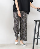 【C-FORTPOINT/フォートポイント】【ウエストゴム仕様でリラックス感抜群】カット楊柳素材 ワイドパンツ 通気性 涼感 イージーパンツ サマーパンツ ルームウェア リラクシー 体型カバー