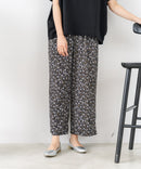 【C-FORTPOINT/フォートポイント】【ウエストゴム仕様でリラックス感抜群】カット楊柳素材 ワイドパンツ 通気性 涼感 イージーパンツ サマーパンツ ルームウェア リラクシー 体型カバー