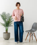 【C-FORT POINT/フォートポイント】バスク天竺 クルーネック カーディガン