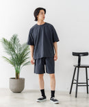 【PRIMAL POINT】【ひんやりとした生地 ストレッチ性も◎】高機能 半袖セットアップ ルームウェア ワンマイルウェア リラックス ユニセックス