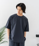 【PRIMAL POINT】【ひんやりとした生地 ストレッチ性も◎】高機能 半袖セットアップ ルームウェア ワンマイルウェア リラックス ユニセックス