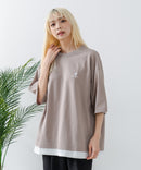 【KANGOL/カンゴール】 バックプリント フェイクレイヤード ビッグT