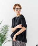 【C-FORTPOINT/フォートポイント】【涼しさと美シルエットを叶える 接触冷感機能付き】ドルマンスリーブ5分袖Tシャツ ひんやり涼しい 体型カバー 華奢見え ゆったり