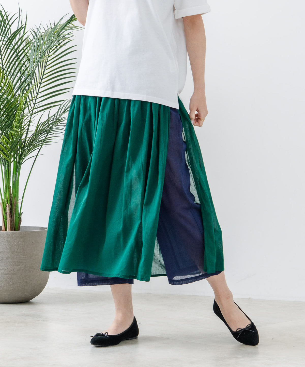 インド製スカート インドメンムジパンツスカート【C-FOT POINT】