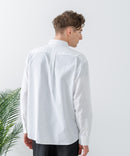 【Blue Standard:ブルースタンダード】フレンチリネンミックス 長袖 リラックスフィットシャツ