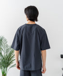 【PRIMAL POINT】【ひんやりとした生地 ストレッチ性も◎】高機能 半袖セットアップ ルームウェア ワンマイルウェア リラックス ユニセックス
