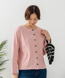 【C-FORT POINT/フォートポイント】バスク天竺 クルーネック カーディガン