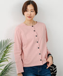 【C-FORT POINT/フォートポイント】バスク天竺 クルーネック カーディガン