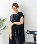 【C-FORT POINT/フォートポイント】すっきり見え インド綿 無地シャツワンピース さらっと軽やか リゾート Aライン フレア ナチュラル 旅行 コットン100%
