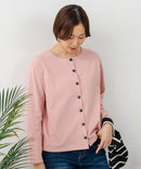 【C-FORT POINT/フォートポイント】バスク天竺 クルーネック カーディガン