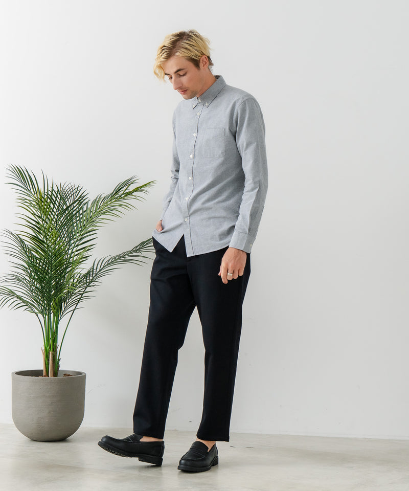 【BLUE STANDARD/ブルースタンダード】ストレッチニット ツイルイージーパンツ ウールタッチ