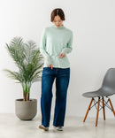 【C-FORT POINT/フォートポイント】シアー 切り替え ハイネック プルオーバー