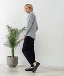 【BLUE STANDARD/ブルースタンダード】ストレッチニット ツイルイージーパンツ ウールタッチ