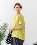【C-FORTPOINT/フォートポイント】【涼しさと美シルエットを叶える 接触冷感機能付き】ドルマンスリーブ5分袖Tシャツ ひんやり涼しい 体型カバー 華奢見え ゆったり