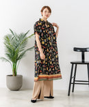 【C-FORT POINT/フォートポイント】さらっと軽やか インド綿 総柄シャツワンピース リゾート Aライン フレア 羽織り ナチュラル 軽やか 旅行 コットン100%
