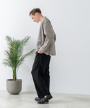 フレンチリネンミックス カーディガン 吸水速乾 麻混　クールビズ【Blue Standard:ブルースタンダード】